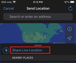 Share Your Live Location Using WhatsApp