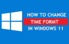 Change Time Format in Windows 11