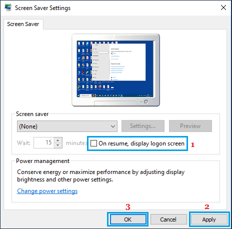Disable Auto-Lock Using Screen Saver Settings