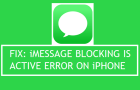 Message Blocking is Active on iPhone