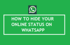 Hide Your Online Status on WhatsApp