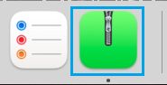 Archive Utility Icon on the Dock on Mac