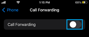 Disable Call Forwarding on iPhone