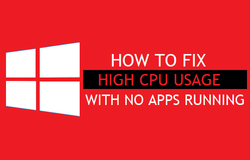 High CPU Usage With No Apps Running