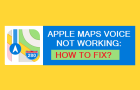 Apple Maps Voice Not Working
