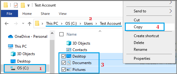 Copy Files from User Account to Clipboard