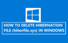 Disable Hibernation and Delete Hiberfil.sys