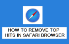 Remove Top Hits in Safari Browser