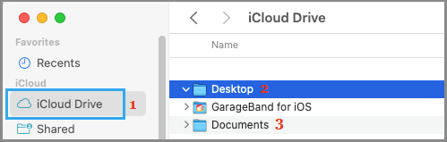 Drag Files from Desktop to iCloud Drive