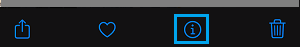 Details Icon in iPhone Photos App