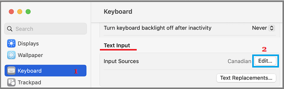 Edit Keyboard Option on Mac