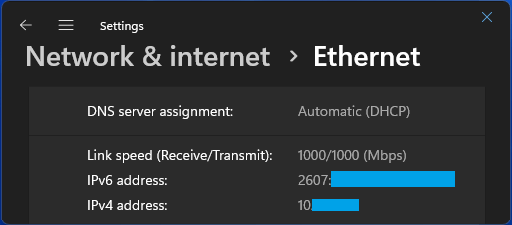 IP Address on Windows 11 Computer