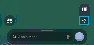 Location Arrow in Maps App on iPhone