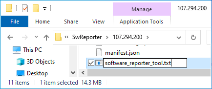 Rename Software_Reporter_tool File