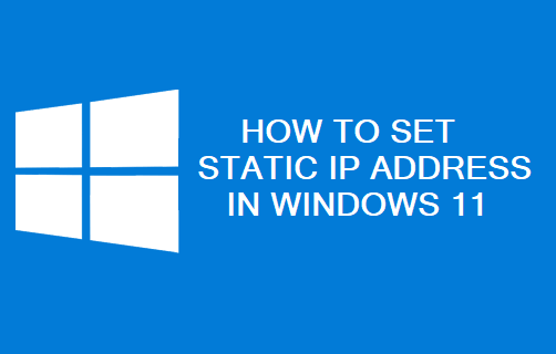 Set Static IP Address in Windows 11