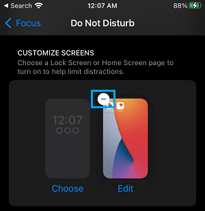Unlink Screen from Do Not Disturb Mode on iPhone