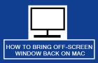 what does wifi has self assigned ip address mean Bring Off-Screen Window Back On Mac