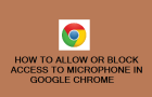 Allow or Block Microphone Access in Google Chrome