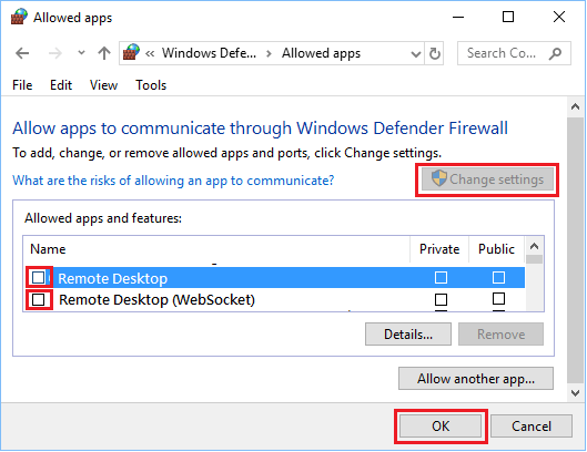 Disable Remote Desktop Using Windows Firewall