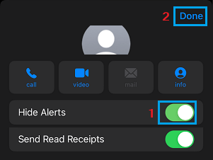 Hide Text Message Alerts on iPhone