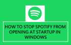Stop Spotify From Opening at Startup in Windows