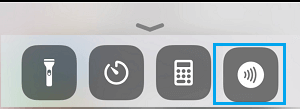 NFC Icon in iPhone Control Center