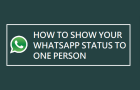 Show WhatsApp Status to One Person