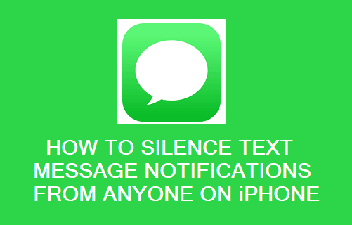 Silence Text Message Notifications from Someone on iPhone