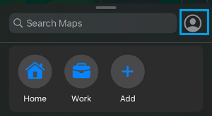 Profile Icon on Apple Maps
