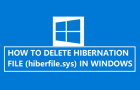 Delete Hibernation File (hiberfile.sys)
