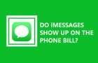 Do iMessages Show on Phone Bill?