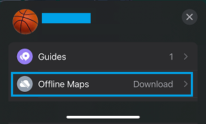 Offline Maps Option in Apple Maps