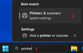 Open Printers & Scanners on Windows Computer