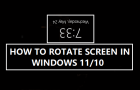 Rotate Screen in Windows 11/10