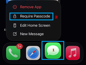 Protect Messages App Using Passcode