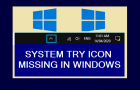 System Tray Icon Missing in Windows
