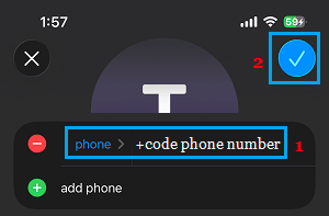 Change Contact's Phone Number on iPhone