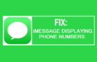 iMessage Displaying Phone Numbers Instead of Names